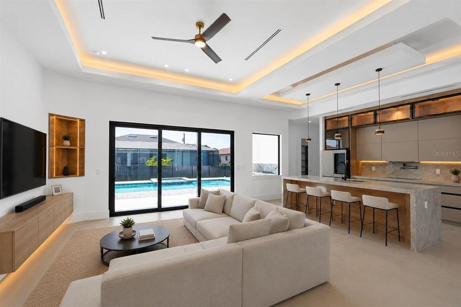 Furnished interior view inside a new home in , Cape Coral (Image 13).