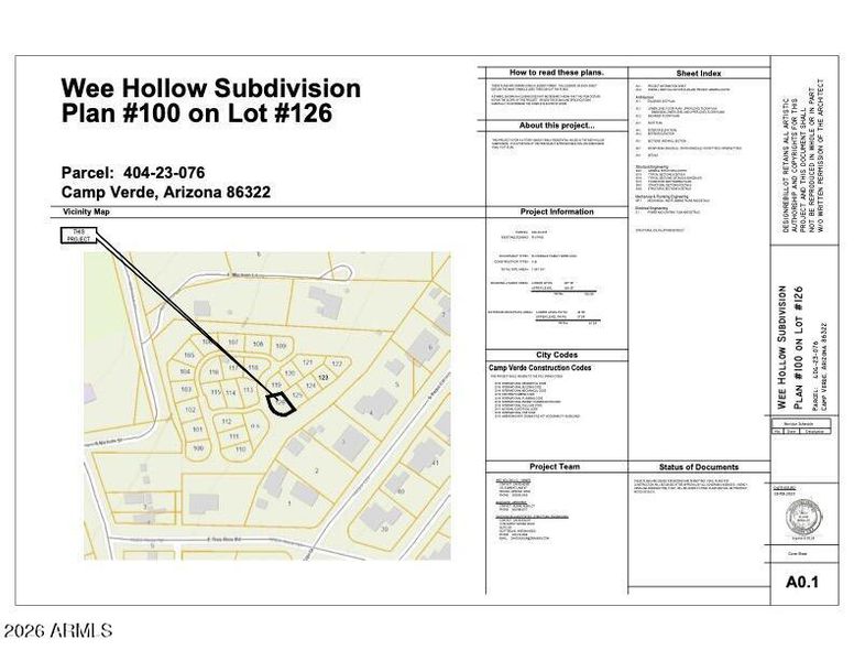 Lot 126 plan 100 site