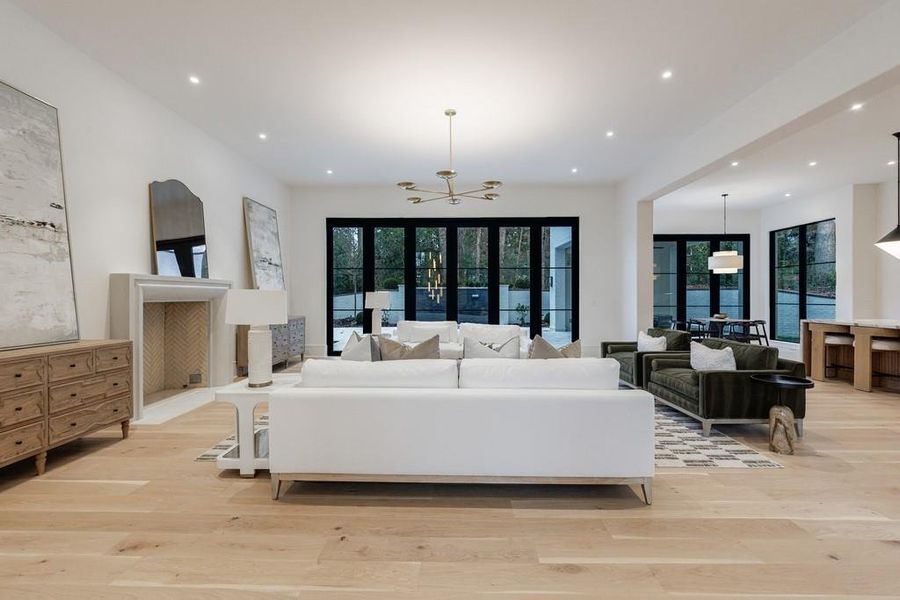 Furnished interior view inside a new home in , Atlanta (Image 8). Furnished interior view inside a new home in , Atlanta (Image 8).