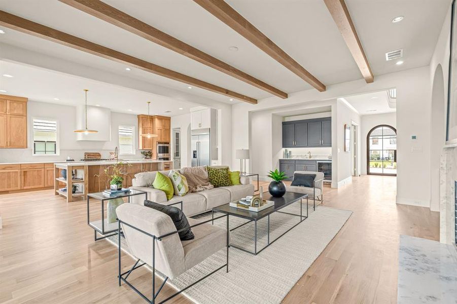 Furnished interior view inside a new home in , Fort Worth (Image 5).