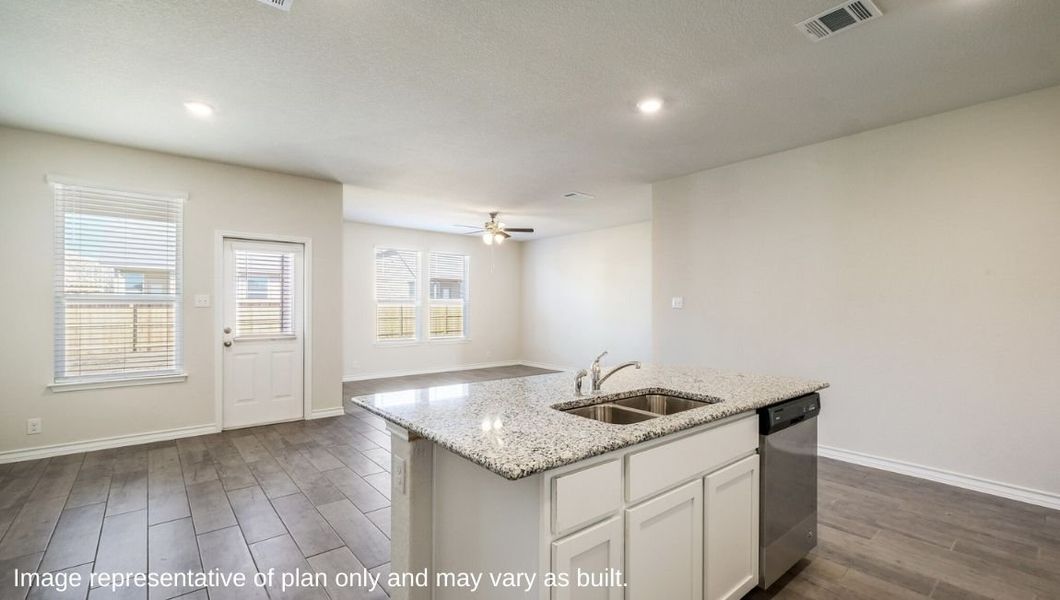 Representative furnished interior of a home built from the The Irvine by D.R. Horton in Veranda, San Antonio (Image 7).