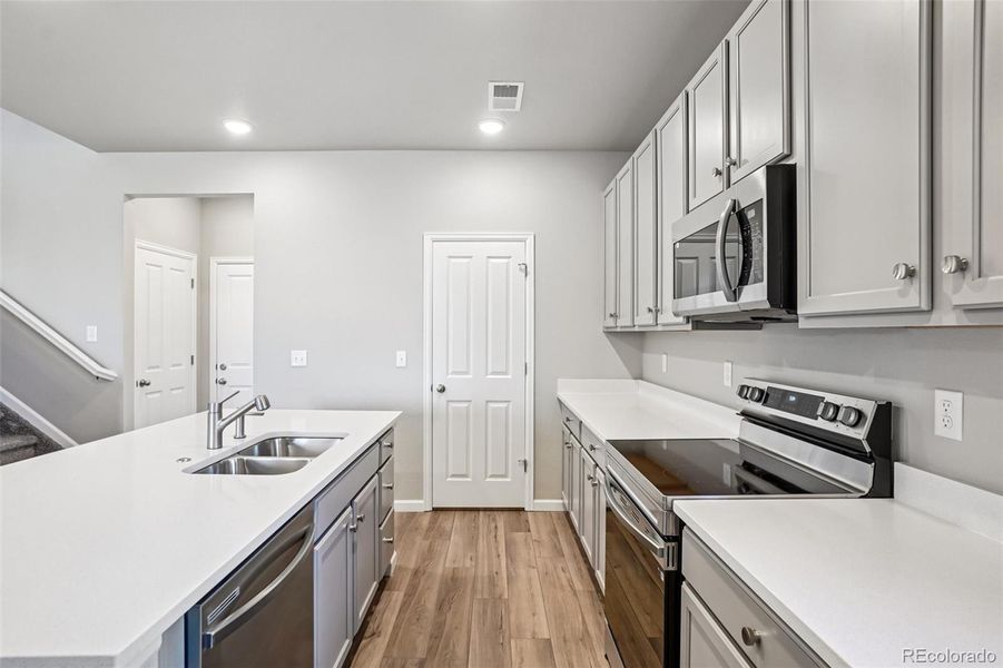 Furnished interior view inside a new home in Parkway at Prairie Center Village, Brighton (Image 7).