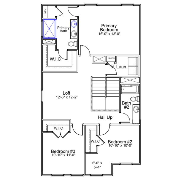 2D floor plan layout of this home in Central Creek, Goose Creek, SC (Image 4).