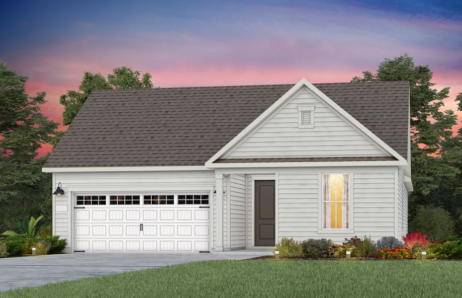 Representative exterior photo of a completed home built from the Palmary by Del Webb in Del Webb at Chatham Park, Pittsboro, NC (Image 22).