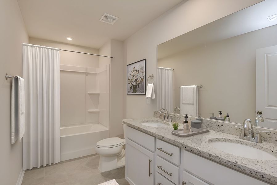 Furnished interior view inside a new home in Madison at Buice Lake, Acworth (Image 117).