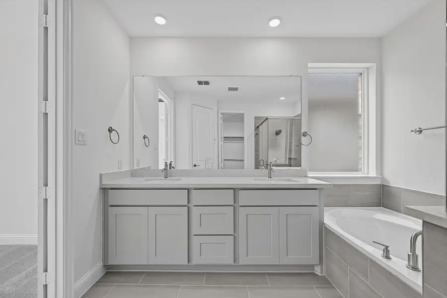 Furnished interior view inside a new home in South Oak, Lakewood Village (Image 10).