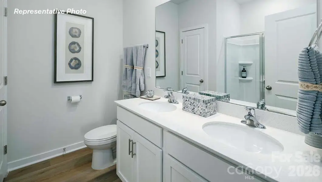 Furnished interior view inside a new home in Secrest Commons, Monroe (Image 16).