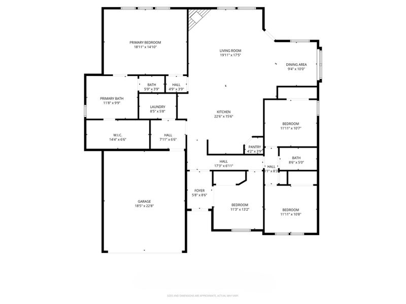 2D floor plan layout of this home in Arbor Oaks, Boyd, TX (Image 6).