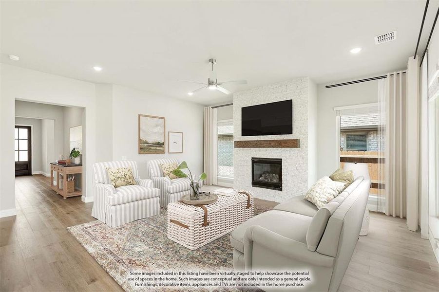 Furnished interior view inside a new home in Chaparral Park, Oak Point (Image 14).