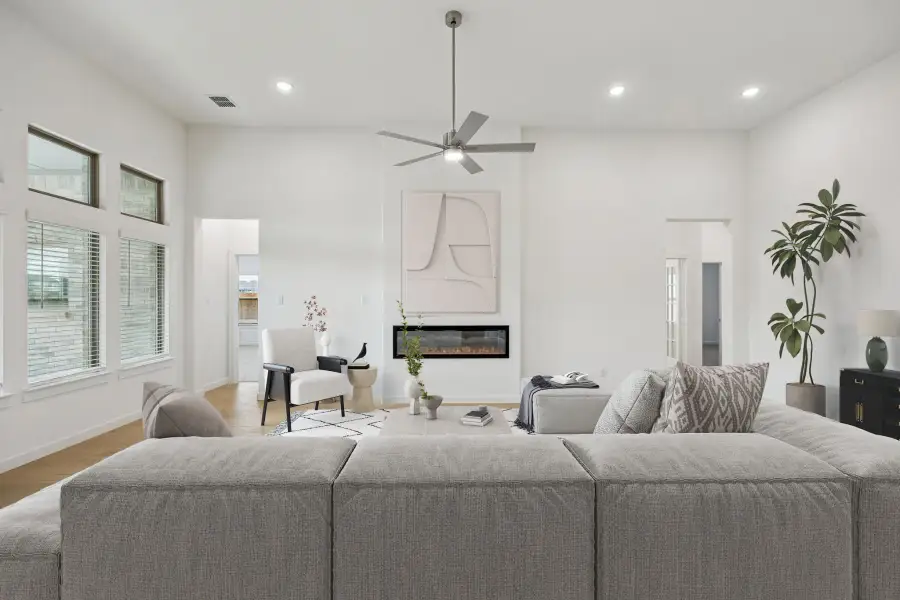 Living Room in the Gilmour II home plan by Trophy Signature Homes – REPRESENTATIVE PHOTO