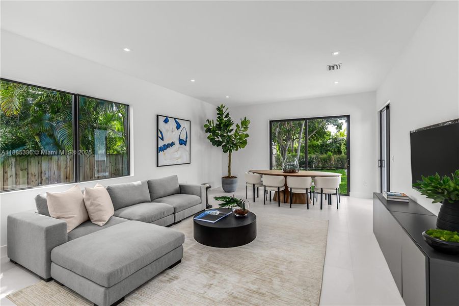 Furnished interior view inside a new home in , Miami Shores (Image 14).