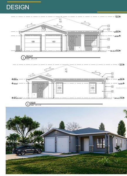 Front exterior of a new home in , Orlando, FL, highlighting curb appeal (Image 1).