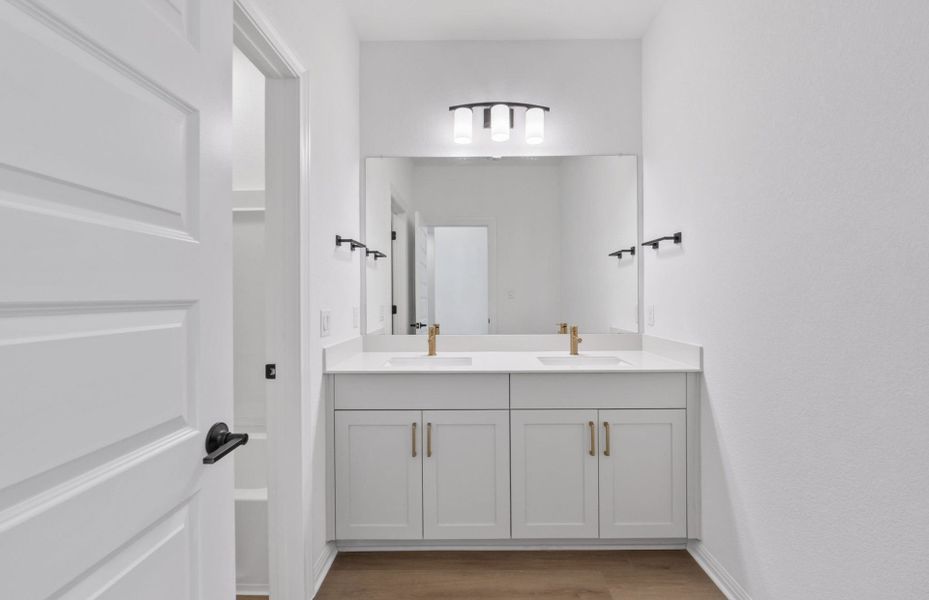 Furnished interior view inside a new home in Whitestone Preserve, Cedar Park (Image 11).