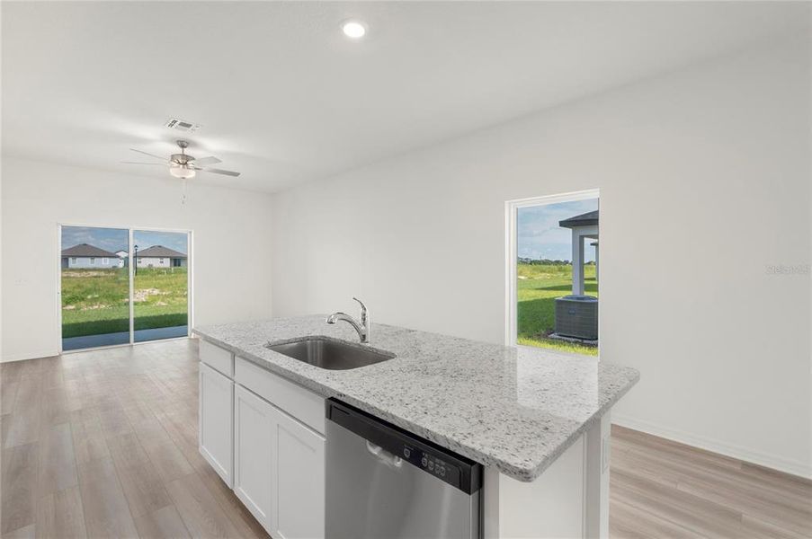 Furnished interior view inside a new home in Gum Lake Preserve, Lake Alfred (Image 5).