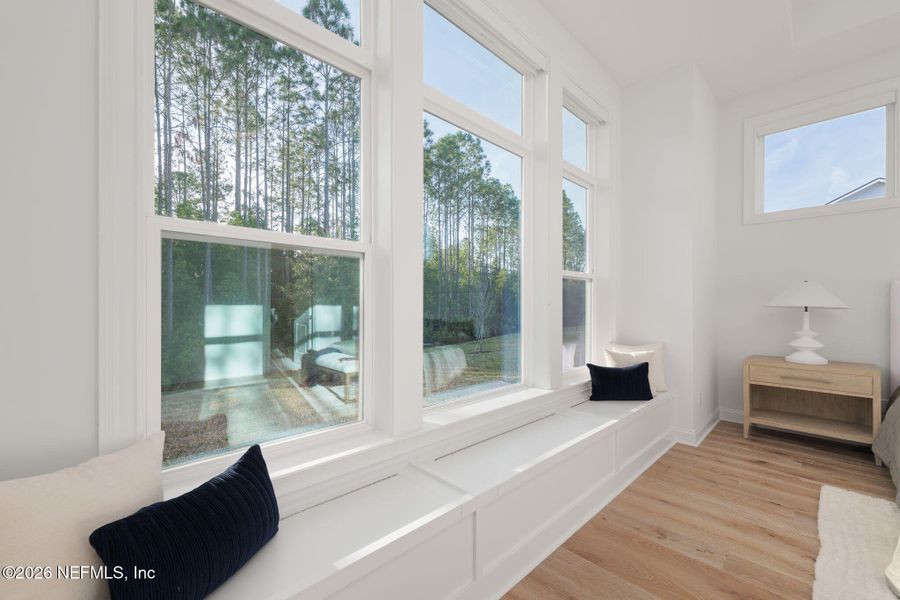 Furnished interior view inside a new home in Nocatee, Ponte Vedra (Image 38). Furnished interior view inside a new home in Nocatee, Ponte Vedra (Image 38).