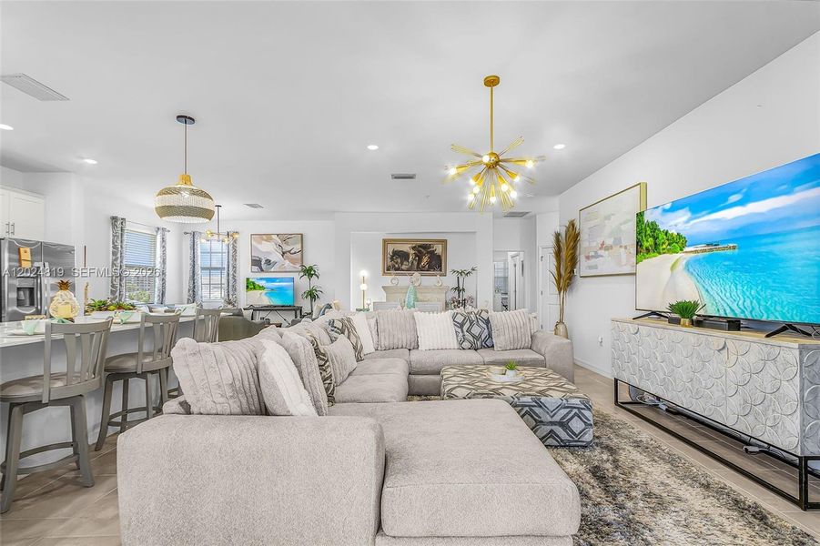 Furnished interior view inside a new home in , Ave Maria (Image 10).