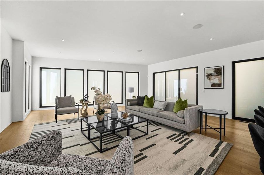 Furnished interior view inside a new home in , Atlanta (Image 8).
