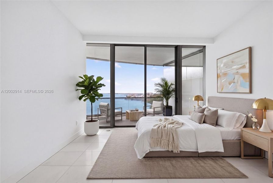 Furnished interior view inside a new home in , Miami (Image 6).