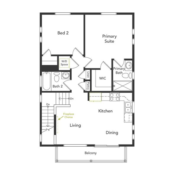 2D floor plan layout of this home in Banning Lewis Ranch - New Homes Colorado Springs, Colorado Springs, CO (Image 3). 2D floor plan layout of this home in Banning Lewis Ranch - New Homes Colorado Springs, Colorado Springs, CO (Image 3).