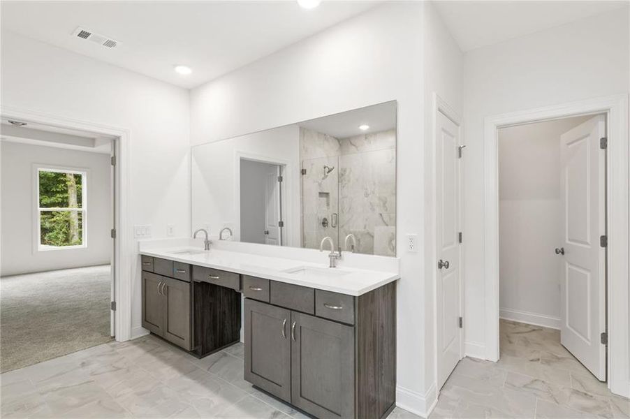 Furnished interior view inside a new home in Ashbury Commons, Powder Springs (Image 9).