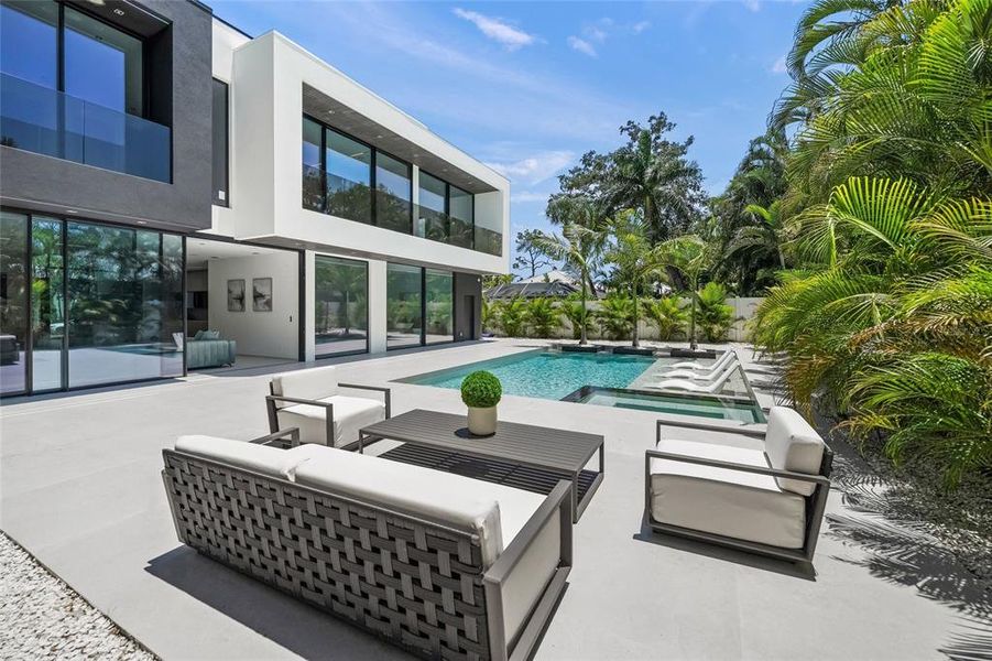 Exterior details and patio area of a home in , Sarasota (Image 22).