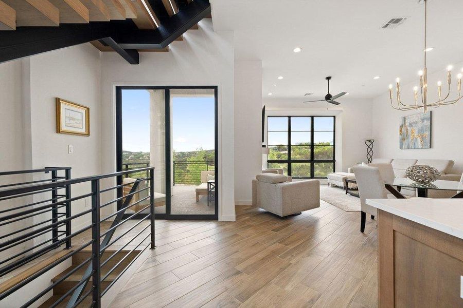 Furnished interior view inside a new home in , Austin (Image 13).