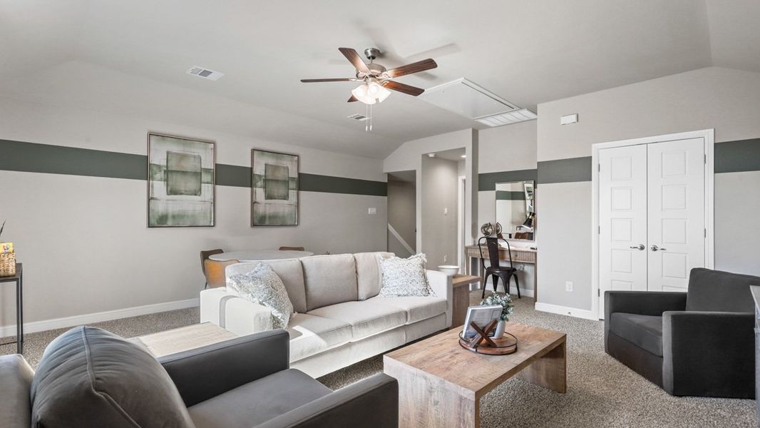 Furnished interior view inside a new home in Treeline, Justin (Image 37).