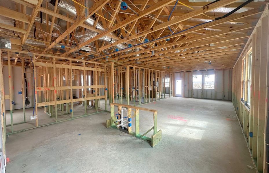 In-progress construction of a new home in La Cima, San Marcos, TX (Image 16).