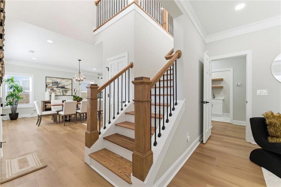Furnished interior view inside a new home in , Atlanta (Image 8). Furnished interior view inside a new home in , Atlanta (Image 8).
