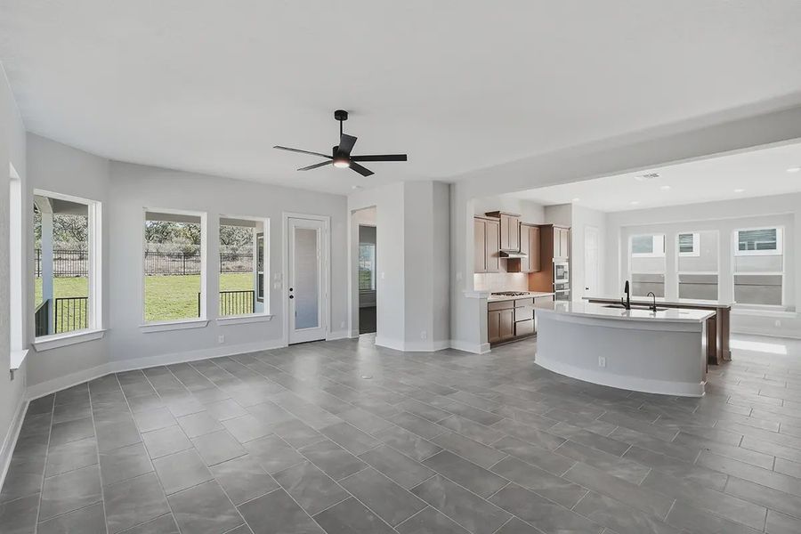 Representative unfurnished interior of a home built from the Archer by Chesmar Homes in Alsatian Oaks, Castroville (Image 14).