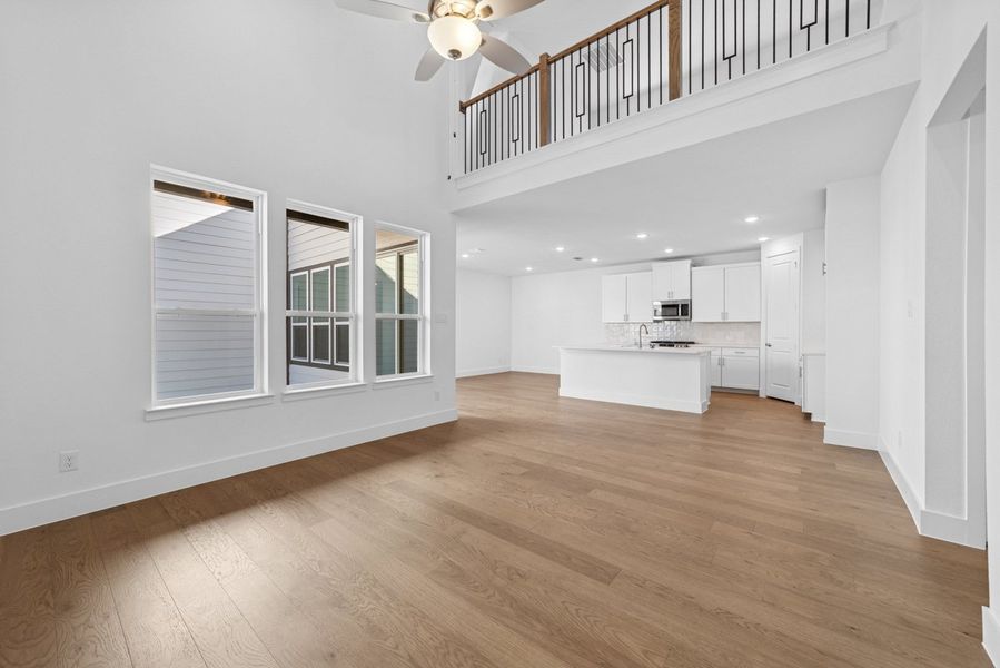 Representative unfurnished interior of a home built from the Adonia by Landon Homes in Fields - East Village, Frisco (Image 13). Representative unfurnished interior of a home built from the Adonia by Landon Homes in Fields - East Village, Frisco (Image 13).