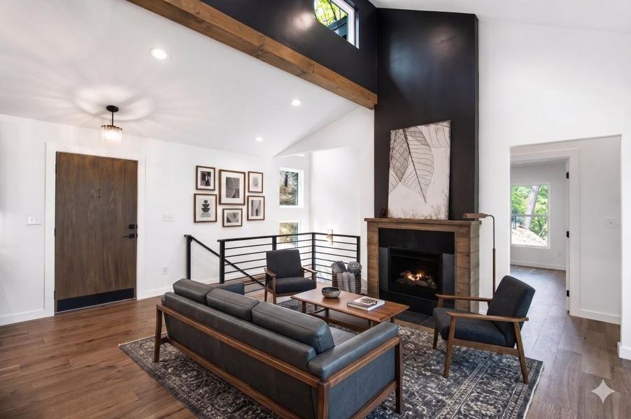 Furnished interior view inside a new home in , Blue Ridge (Image 12).