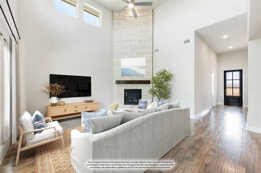 Furnished interior view inside a new home in Mockingbird Heights Classic 60, Midlothian (Image 14).