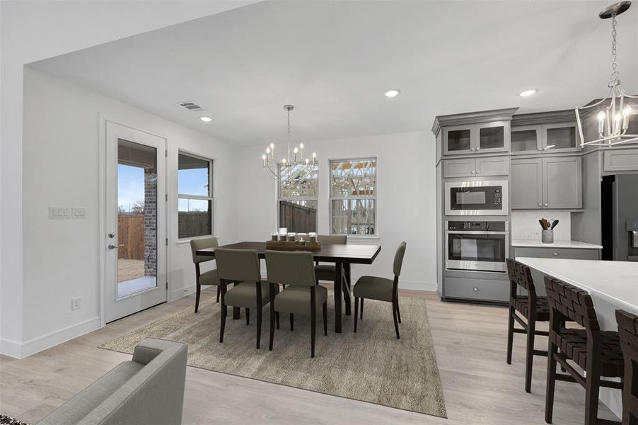 Furnished interior view inside a new home in Timberbrook, Justin (Image 15).