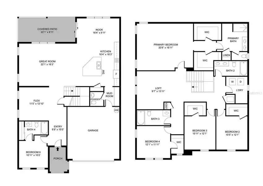 2D floor plan layout of this home in , Minneola, FL (Image 4). 2D floor plan layout of this home in , Minneola, FL (Image 4).