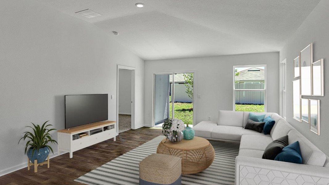 Representative furnished interior of a home built from the Adele+ by D.R. Horton in Liberty Cove, Yulee (Image 9).