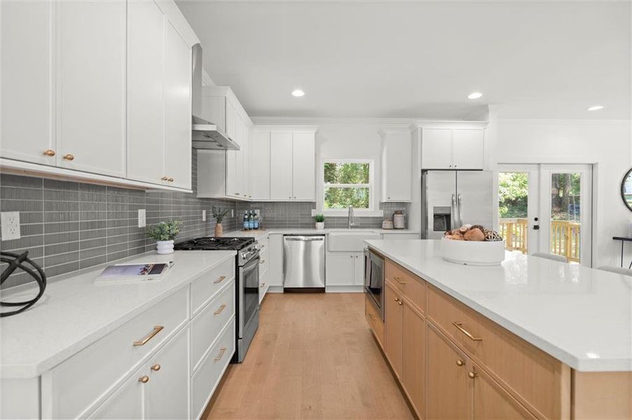 Furnished interior view inside a new home in , Atlanta (Image 10).