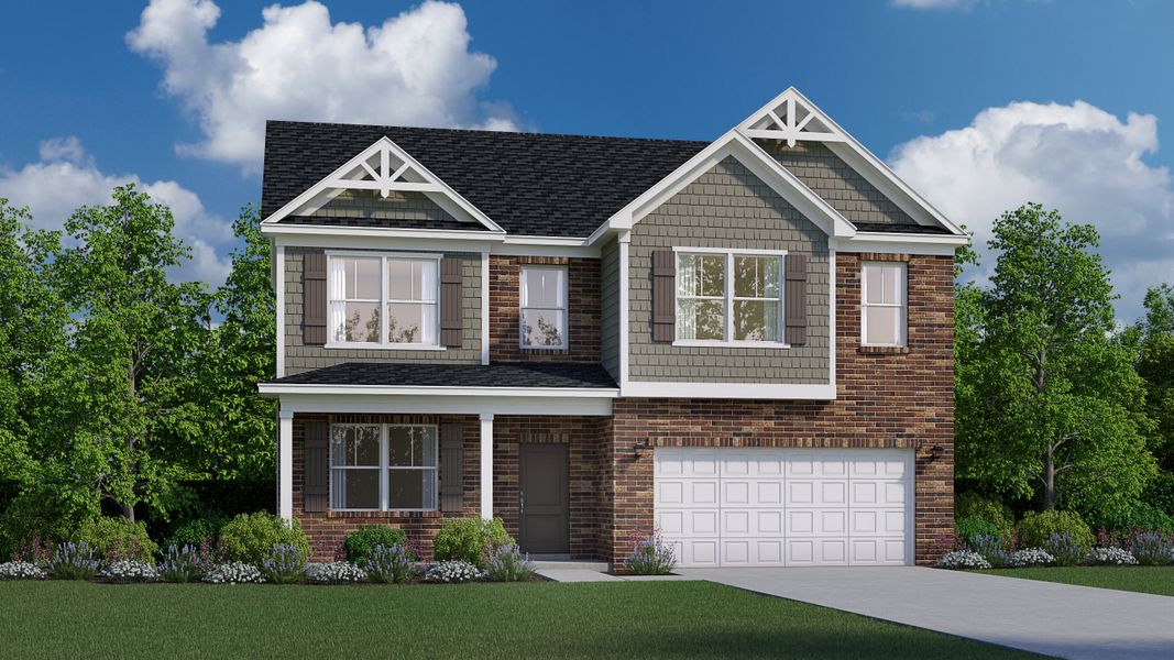 Representative exterior photo of a completed home built from the Insha by Veranda Homes in Heritage Bay, Sumter, SC (Image 24).