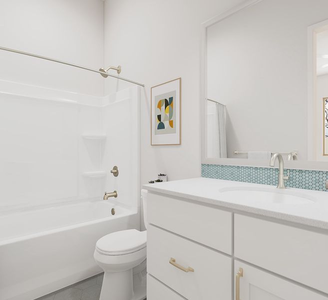 Representative furnished interior of a home built from the Gardenia Plan 5009 by Tri Pointe Homes in Soleo, San Tan Valley (Image 12). Representative furnished interior of a home built from the Gardenia Plan 5009 by Tri Pointe Homes in Soleo, San Tan Valley (Image 12).