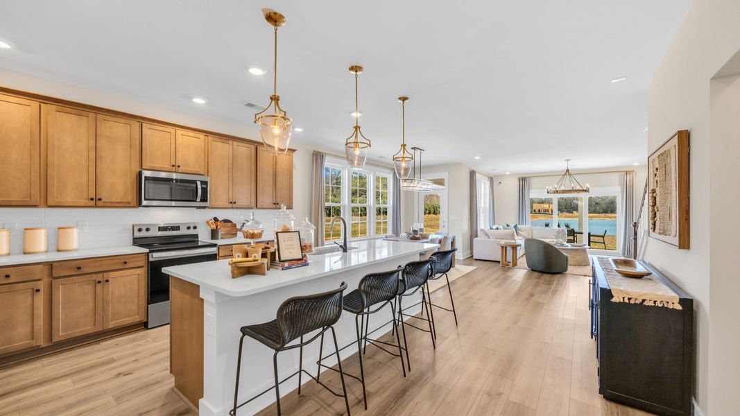 Representative furnished interior of a home built from the Lighthouse by DRB Homes in Chestnut Farms, Longs (Image 13).