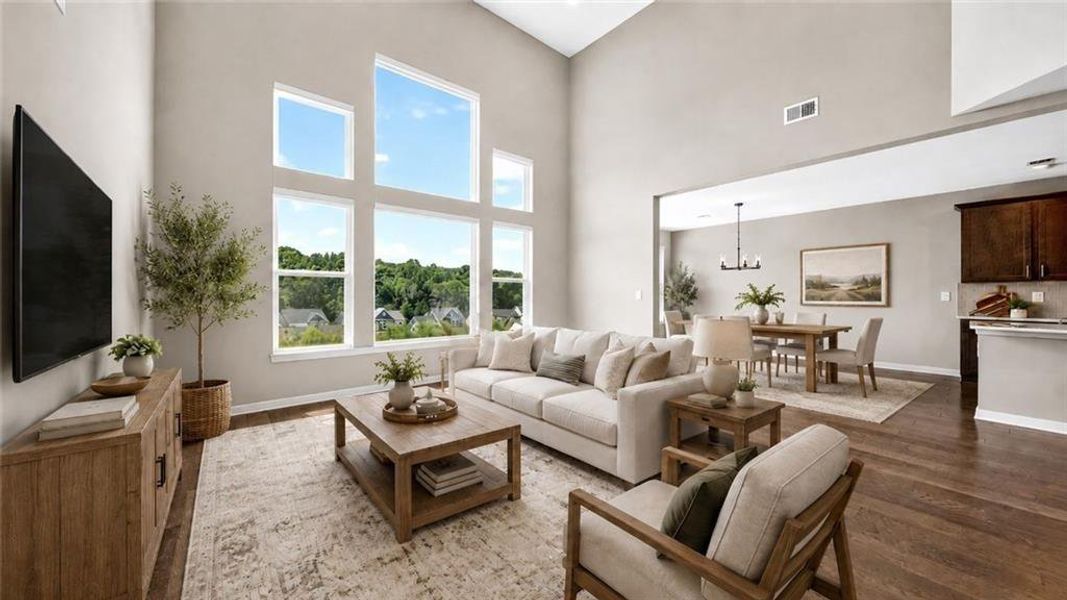 Furnished interior view inside a new home in The Reserve At Liberty Park, Braselton (Image 5).