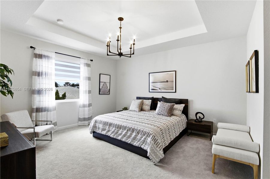 Furnished interior view inside a new home in , Miami (Image 30).