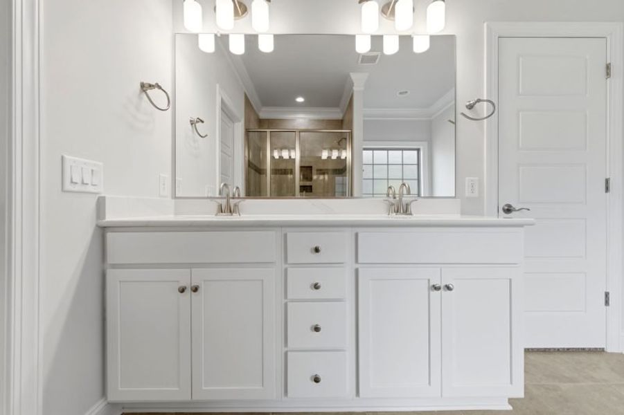 Furnished interior view inside a new home in Weybridge, Burlington (Image 19).