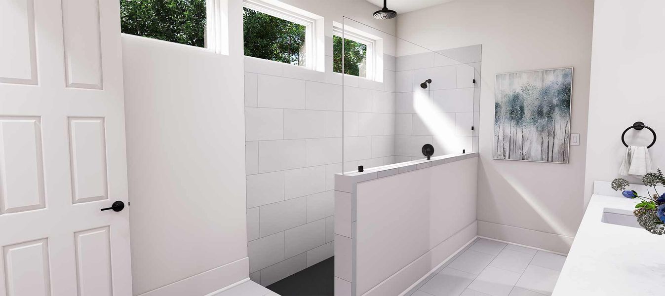 The Clover - Owner's Bath w/Super Shower The Clover - Owner's Bath w/Super Shower