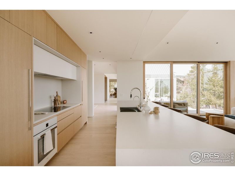 16' quartz kitchen island