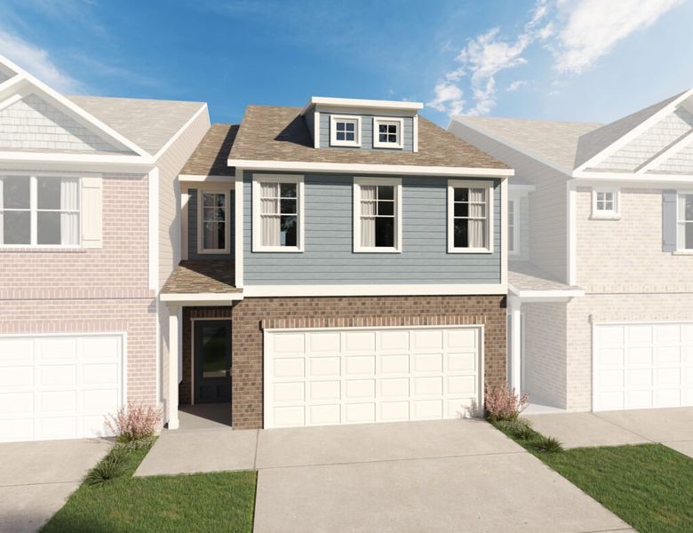 Representative exterior photo of a completed home built from the The Lexington by Direct Residential Communities in The Enclave at Whitewater Creek, Union City, GA (Image 7).