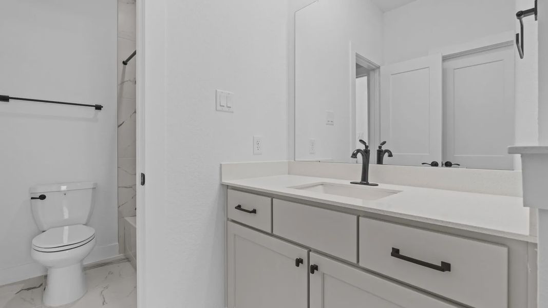 Furnished interior view inside a new home in Attwater 55s, Waller (Image 10).