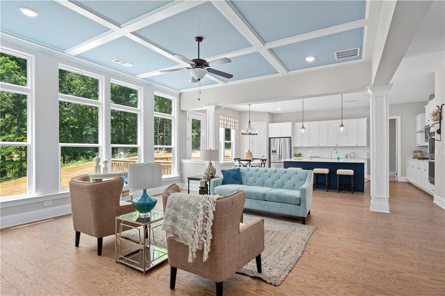 Furnished interior view inside a new home in , Cumming (Image 17).