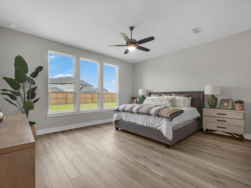 Furnished interior view inside a new home in Dunham Pointe, Cypress (Image 17).
