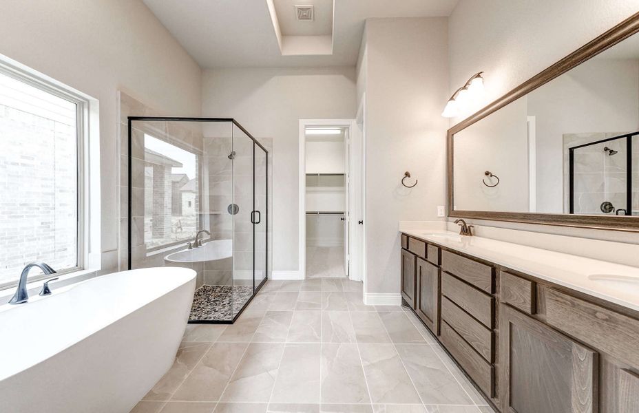 Furnished interior view inside a new home in Bridgeland 60′, Cypress (Image 11). Furnished interior view inside a new home in Bridgeland 60′, Cypress (Image 11).
